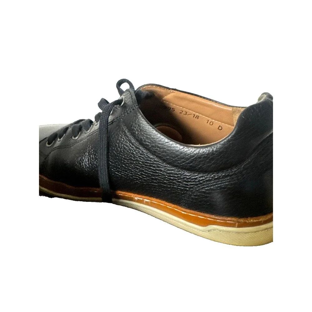 Allen Edmonds Black Leather Sneakers Men’s 10 D Made in Portugal Casual Shoes